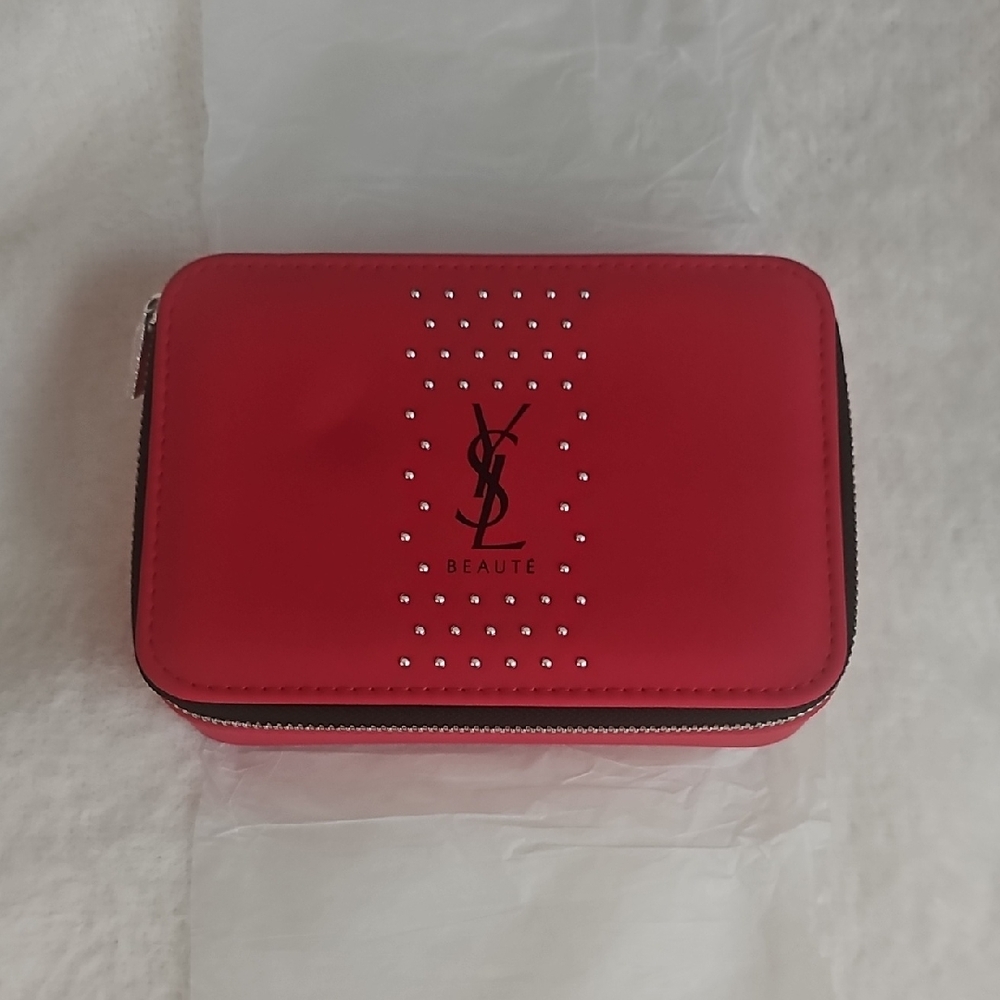 Yves Saint Laurent Red Cosmetic Bag